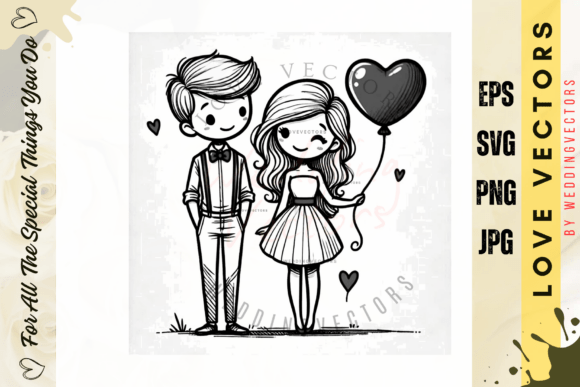 C2688 Vectors: Crafting Timeless Romance in Design
