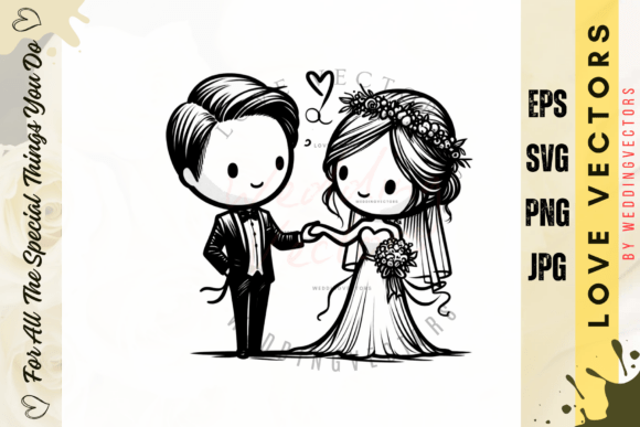 Modern Wedding Illustrations with the C3780 Set