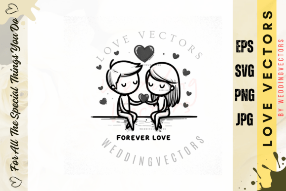 Wedding Couple and Love Vectors - C2715: A Visual Love Story