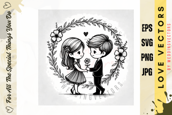 Wedding Couple and Love Vectors - C3187: A Visual Guide