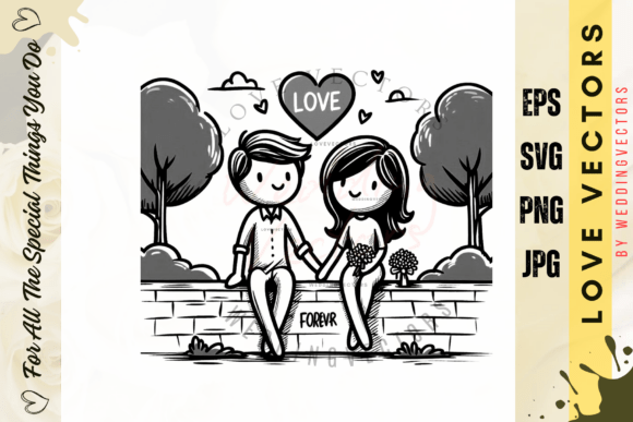 Wedding Couple and Love Vectors - C367: A Designer's Toolkit for Romance