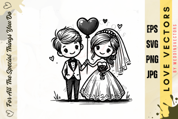 Wedding Couple and Love Vectors: Elevate Your Design Projects